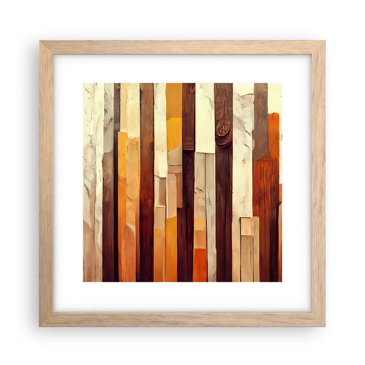 Plakat w ramie jasny dąb - Hymn leśnych drzew - 30x30 cm