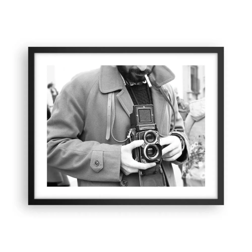 Plakat w czarnej ramie - W stylu retro - 50x40 cm