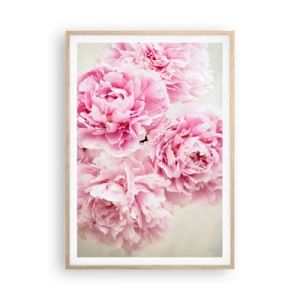 Plakat w ramie jasny dąb - W różowym przepychu - 70x100 cm