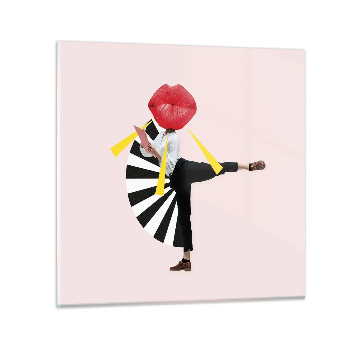 Obraz na szkle - Surrealistyczny pop-art - 30x30 cm