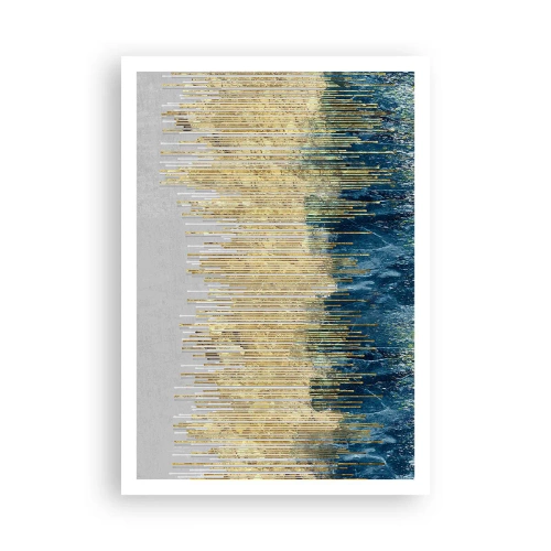Plakat - Wyzłocona granica - 70x100 cm