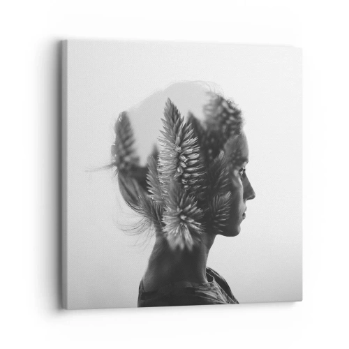 Obraz na płótnie - Pani sosnowego lasu - 30x30 cm