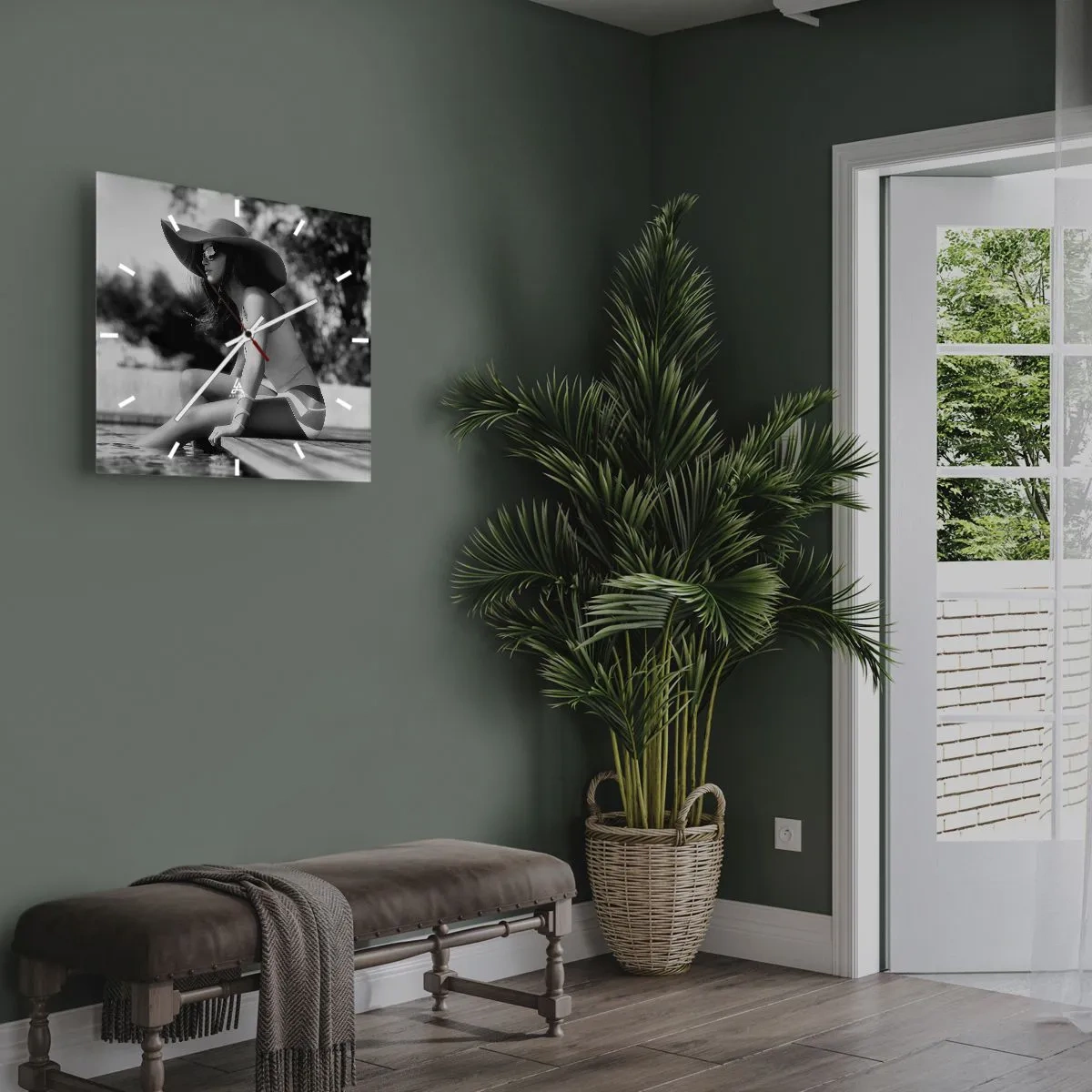 Zegar ścienny - Letnie marzenie - 40x40 cm