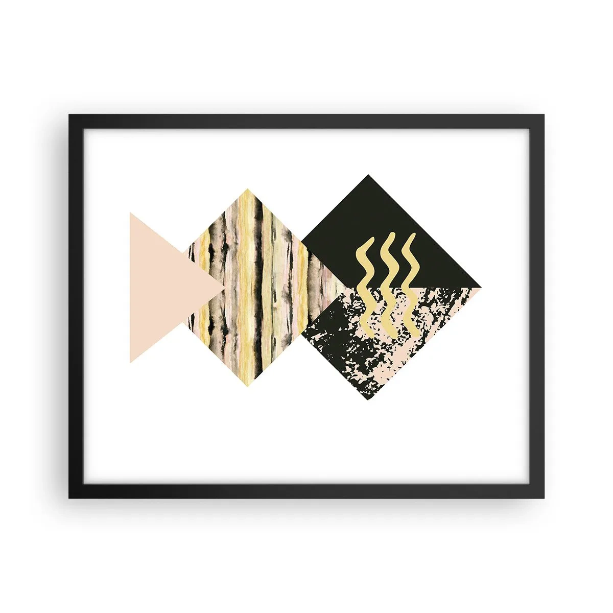 Plakat w czarnej ramie - Nie takie proste - 50x40 cm