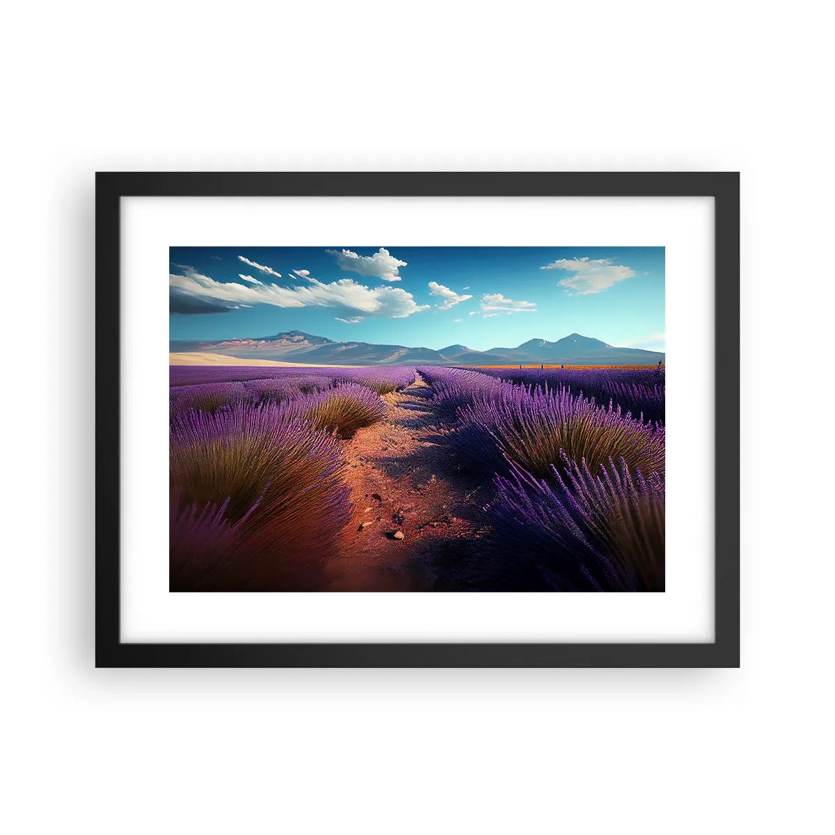 Plakat w czarnej ramie - Pachnące pola - 40x30 cm