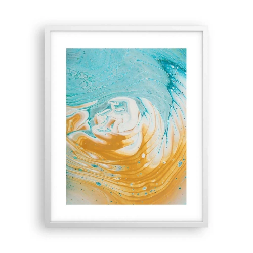 Plakat w białej ramie - Pastelowy wir - 40x50 cm