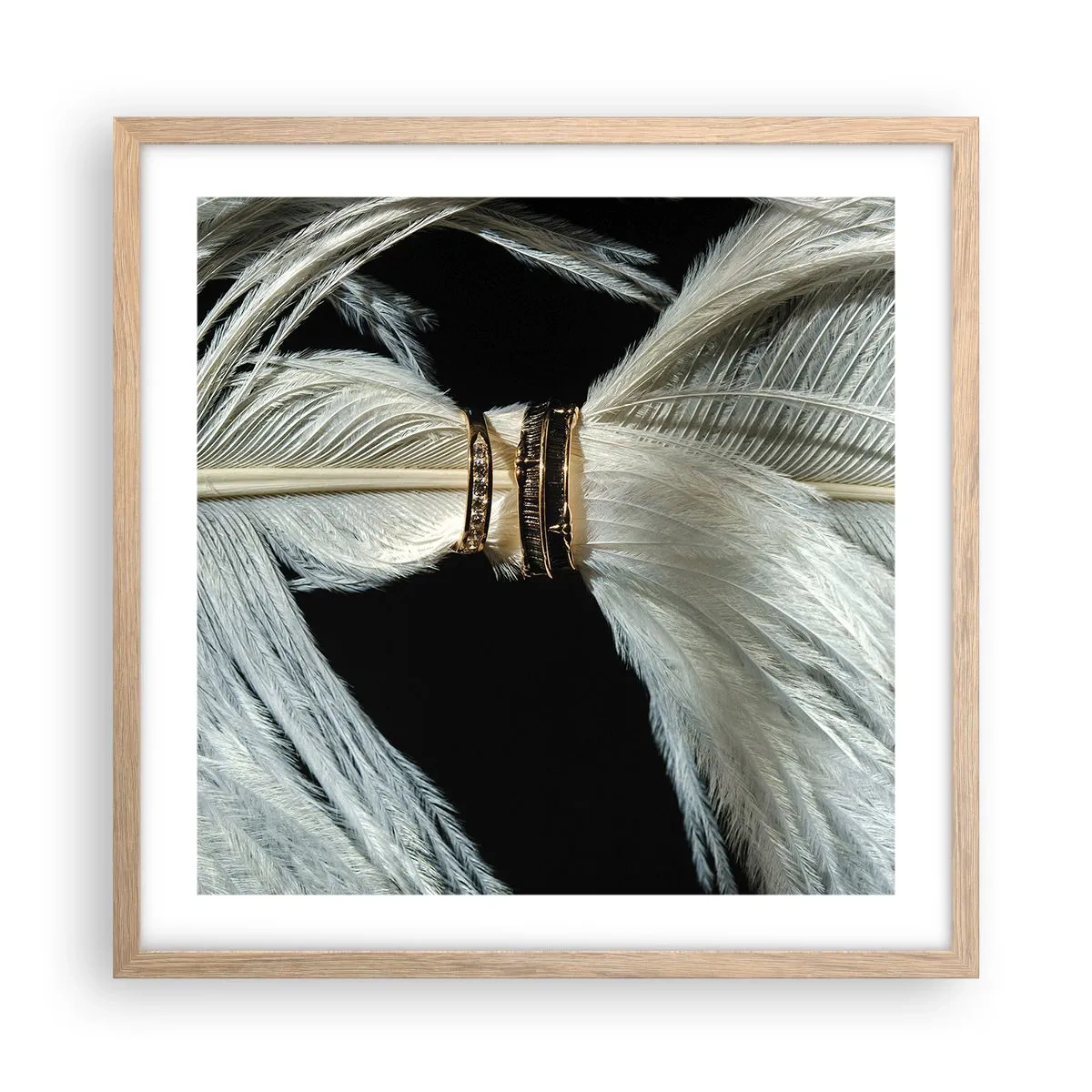 Plakat w ramie jasny dąb - ...i nie opuszczę Cię… - 50x50 cm