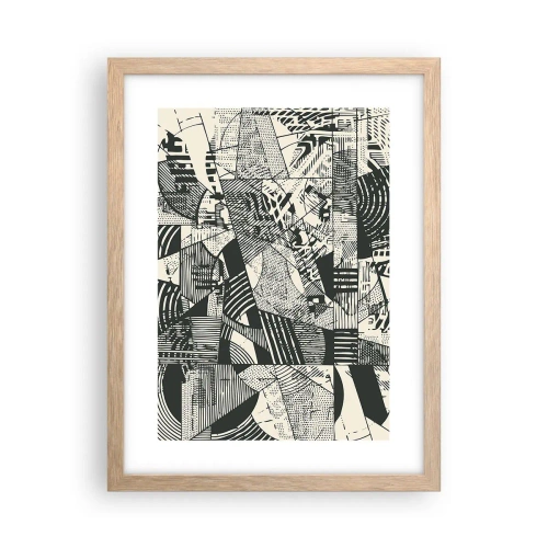 Plakat w ramie jasny dąb - Dynamika współczesności - 30x40 cm