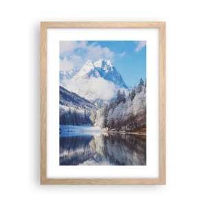 Plakat w ramie jasny dąb - Śnieżna straż - 30x40 cm