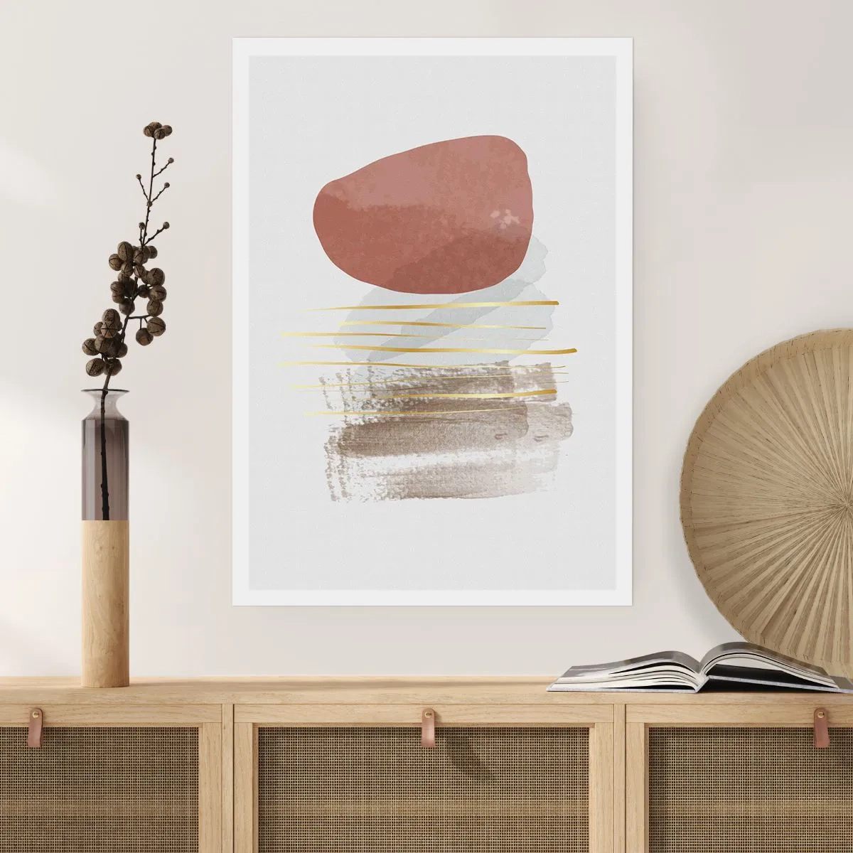 Plakat - Abstrakcyjna kolumnada - 40x50 cm