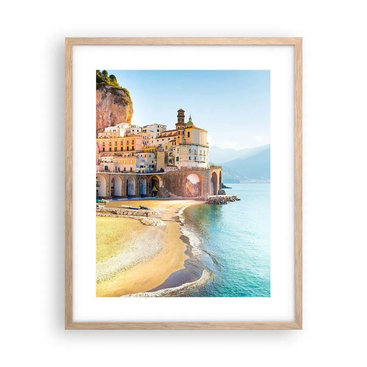 Plakat w ramie jasny dąb - Miasto niebywałe - 40x50 cm