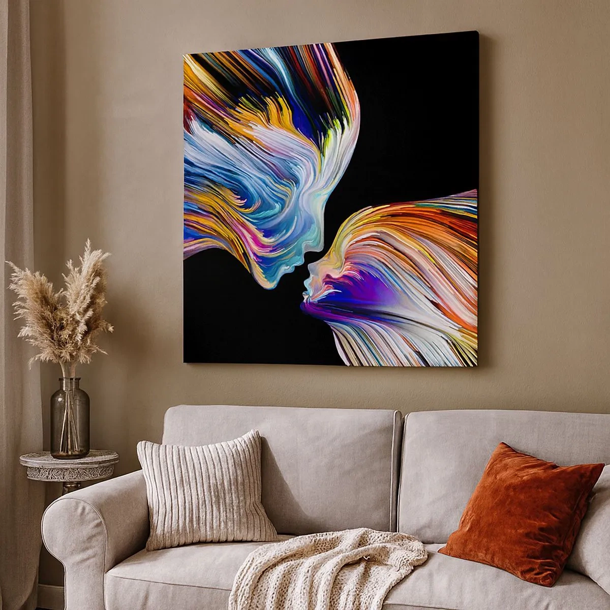 Obraz na płótnie - Fuzja energii i światła - 30x30 cm