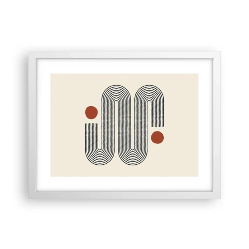 Plakat w białej ramie - Od początku do końca - 40x30 cm