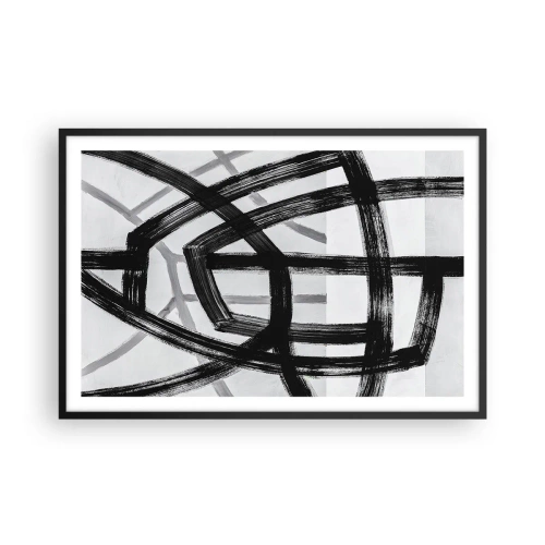 Plakat w czarnej ramie - Budowanie głębi - 91x61 cm