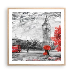 Plakat w ramie jasny dąb - Ekscytujący dzień - 60x60 cm