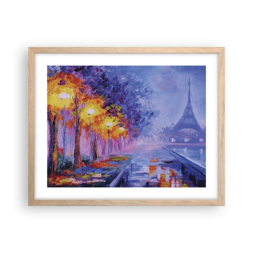 Plakat w ramie jasny dąb - Wymarzony spacer - 50x40 cm
