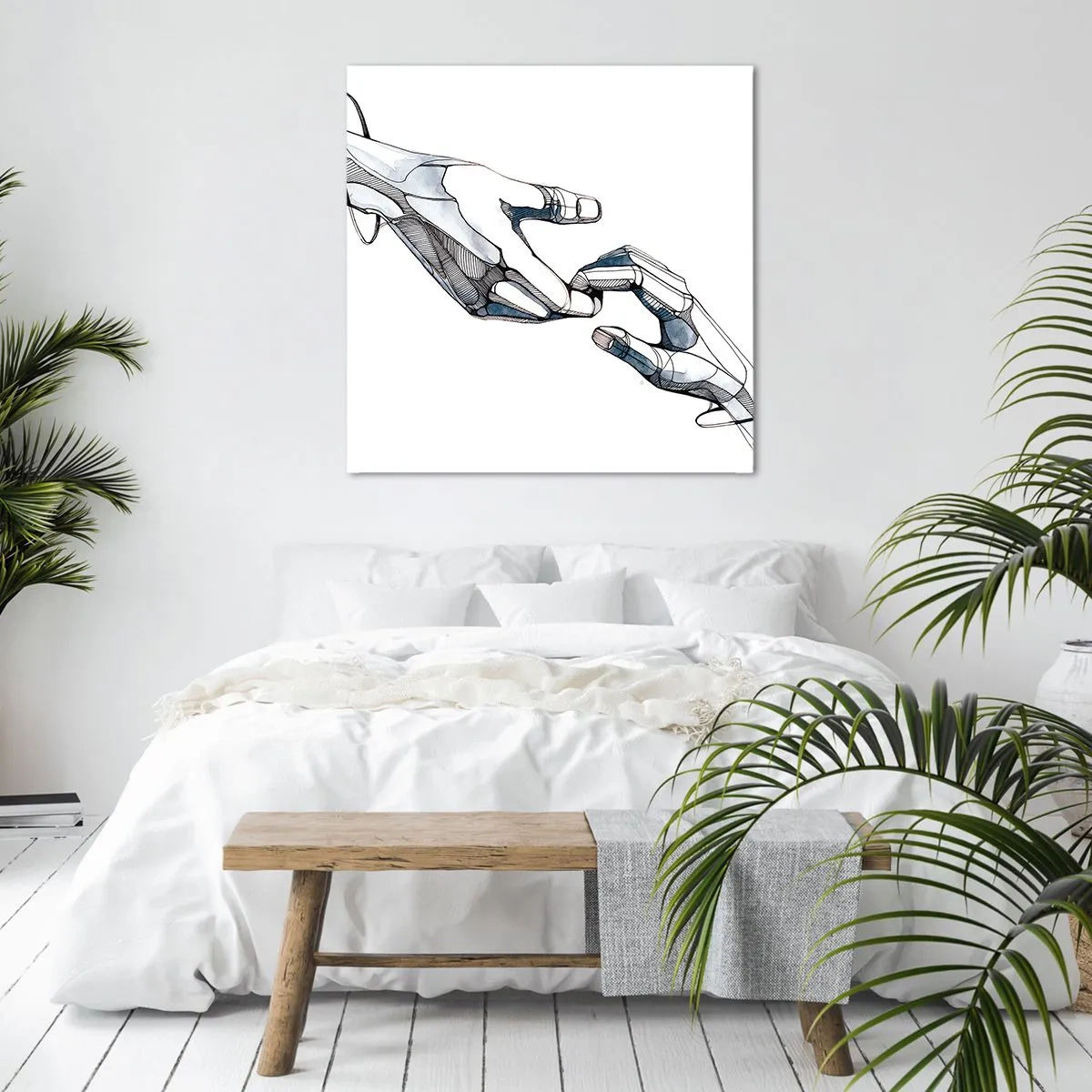 Obraz na płótnie - Dobry gest - 60x60 cm