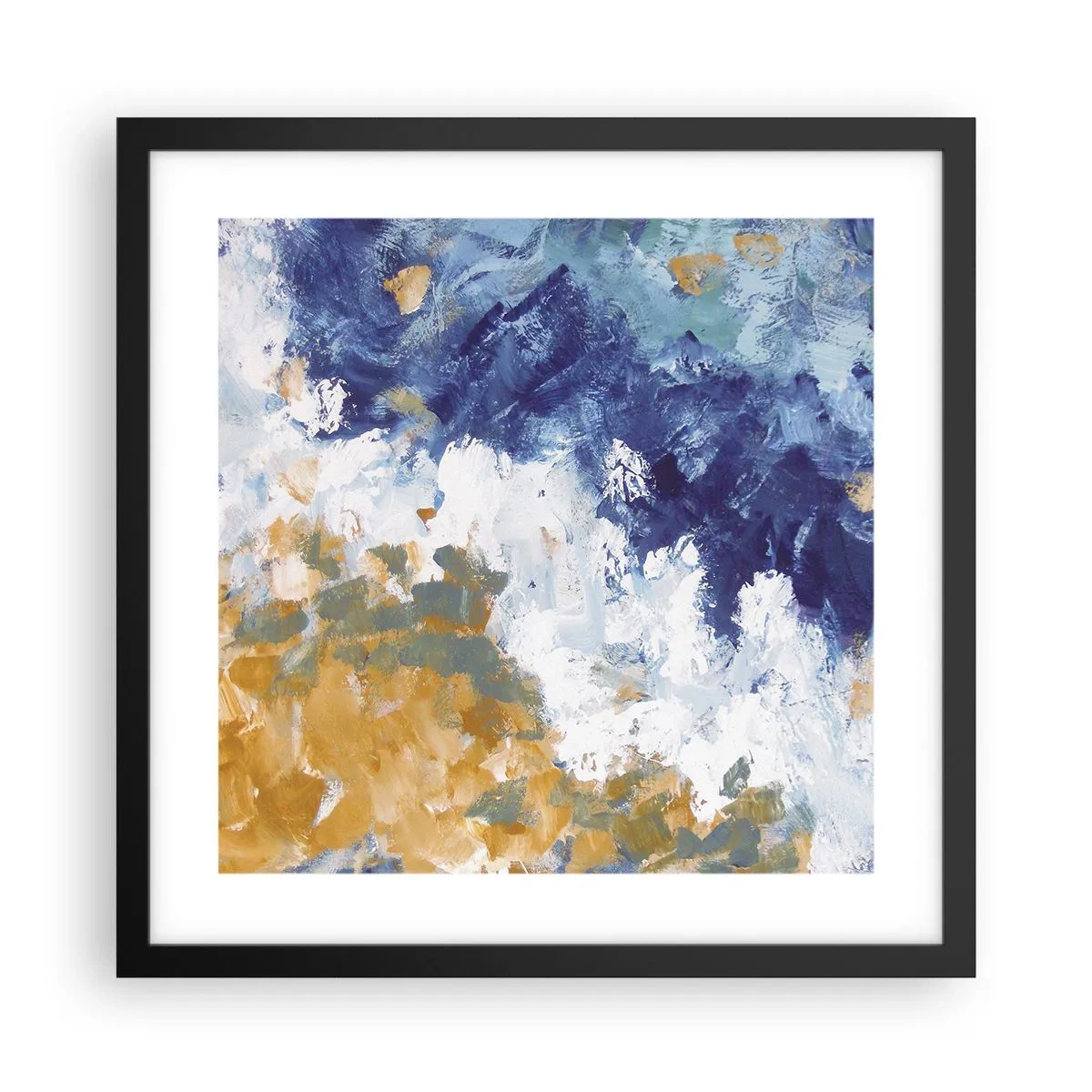 Plakat w czarnej ramie - Taniec żywiołów - 40x40 cm