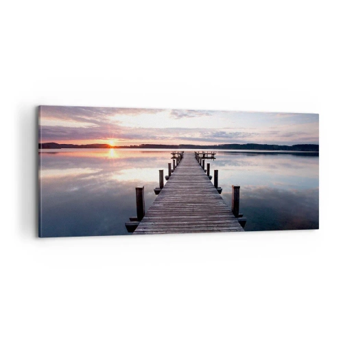 Obraz na płótnie - Cicha granica dnia i nocy - 100x40 cm
