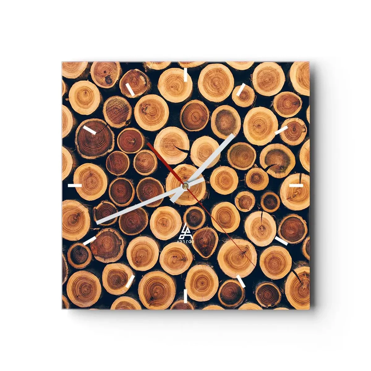 Zegar ścienny - Na ile lat wyglądam? - 40x40 cm