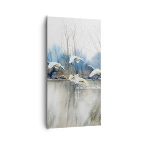 Obraz na płótnie - Jak w baśni o dzikich łabędziach - 65x120 cm