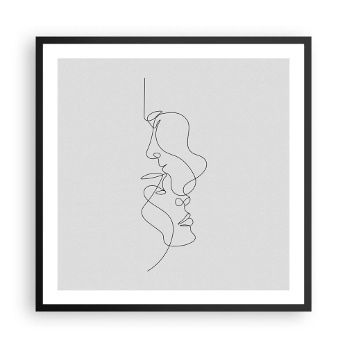 Plakat w czarnej ramie - Żar rzewnych żądz - 60x60 cm