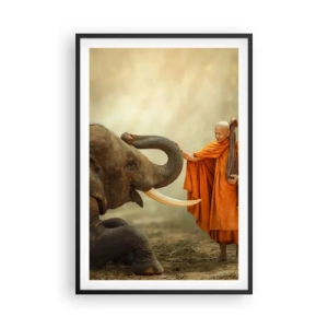 Plakat w czarnej ramie - Spotkanie w podróży - 61x91 cm