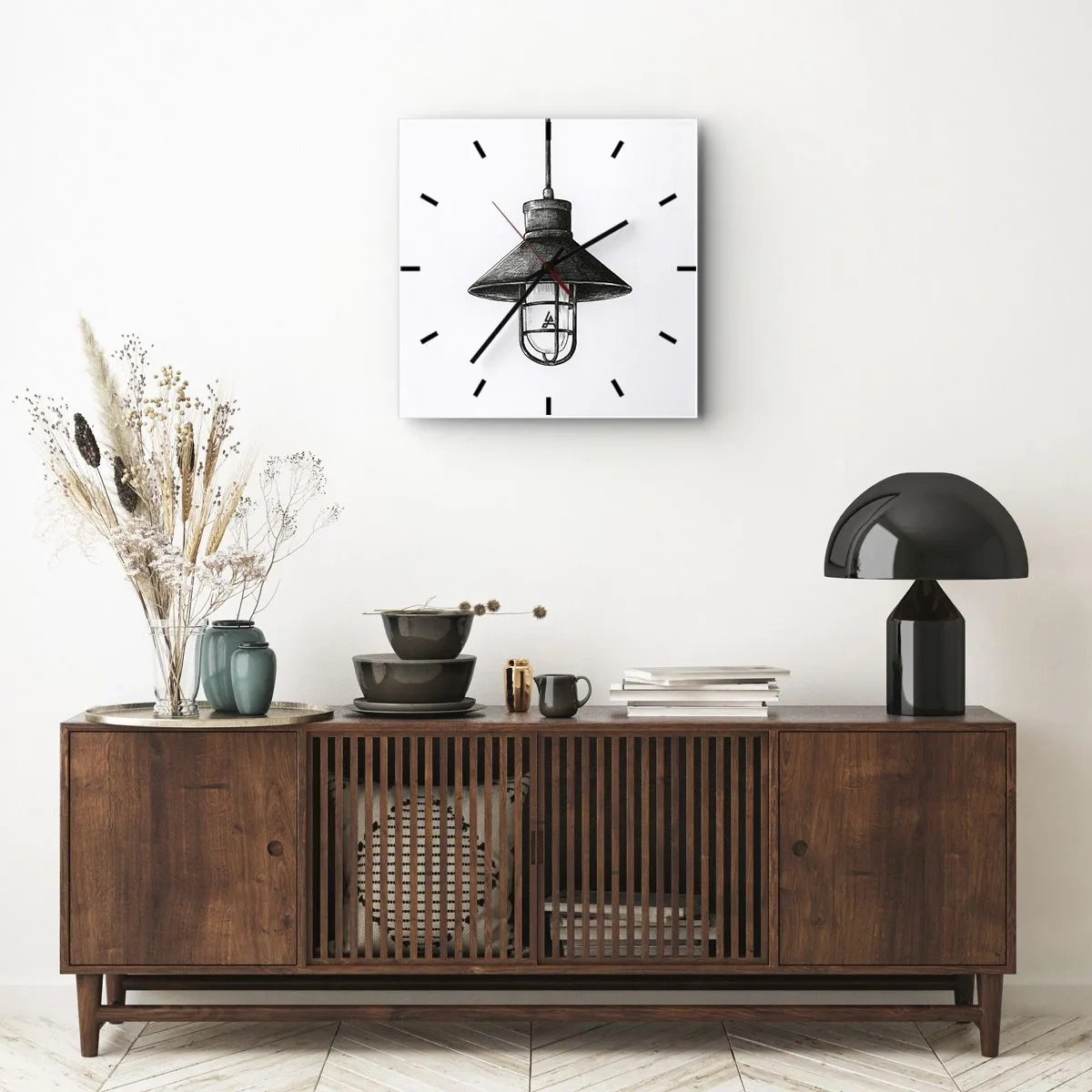 Zegar ścienny - Jak przed laty… - 40x40 cm