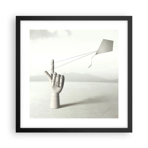 Plakat w czarnej ramie - Próba sił - 40x40 cm