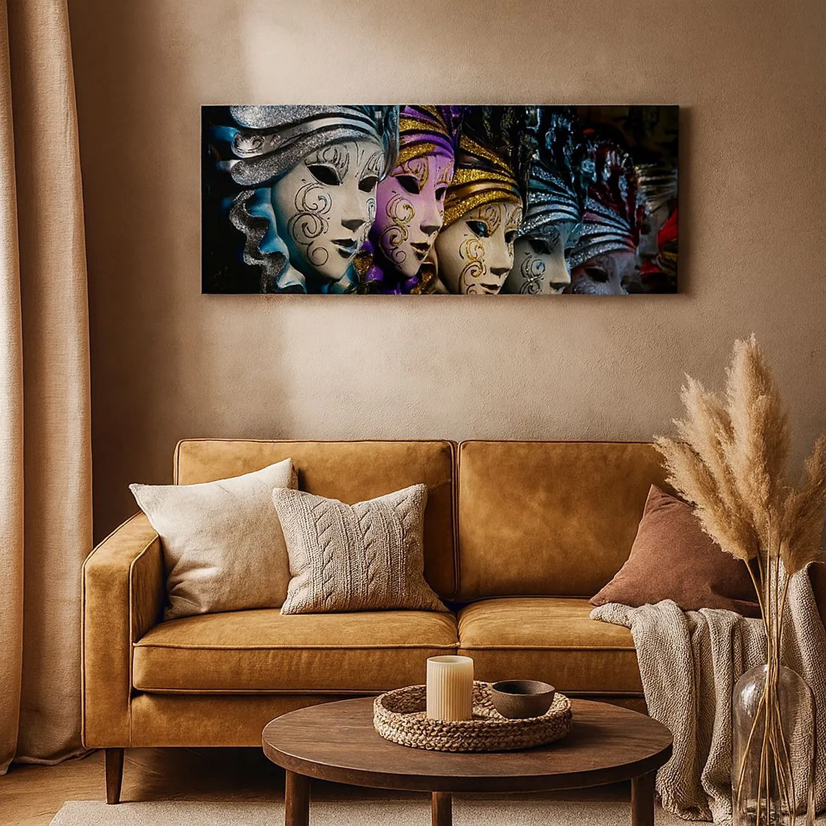 Obraz na płótnie - Tajemnica w złocie i w srebrze - 100x40 cm