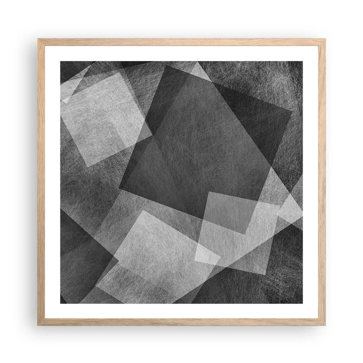 Plakat w ramie jasny dąb - Odwieczny symbol trwałości i porządku - 60x60 cm