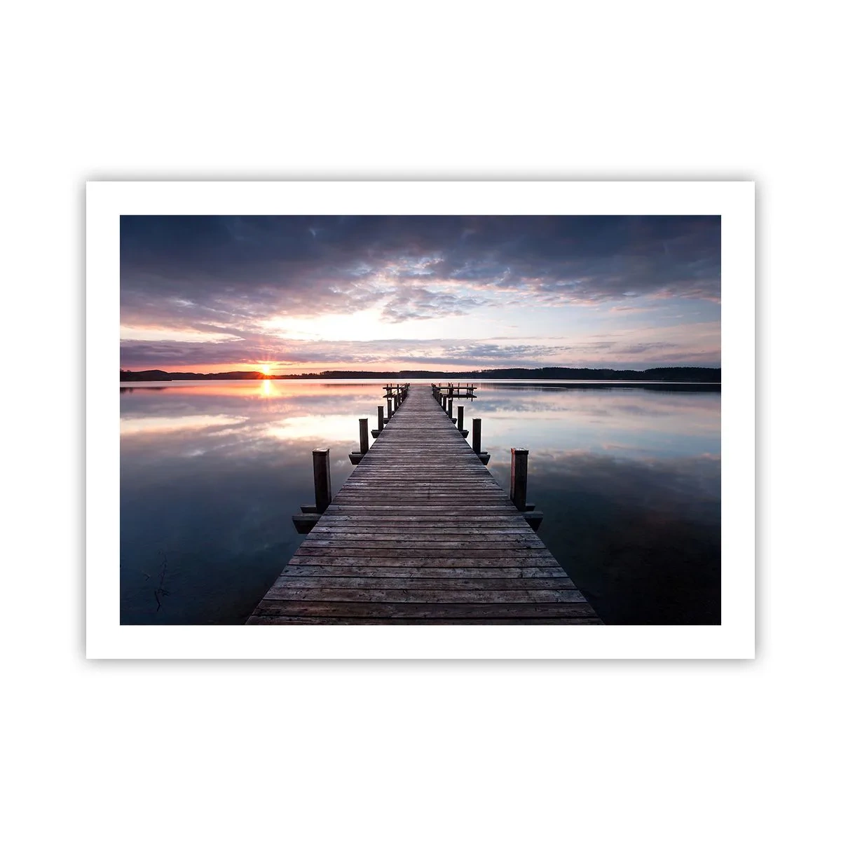 Plakat - Cicha granica dnia i nocy - 70x50 cm
