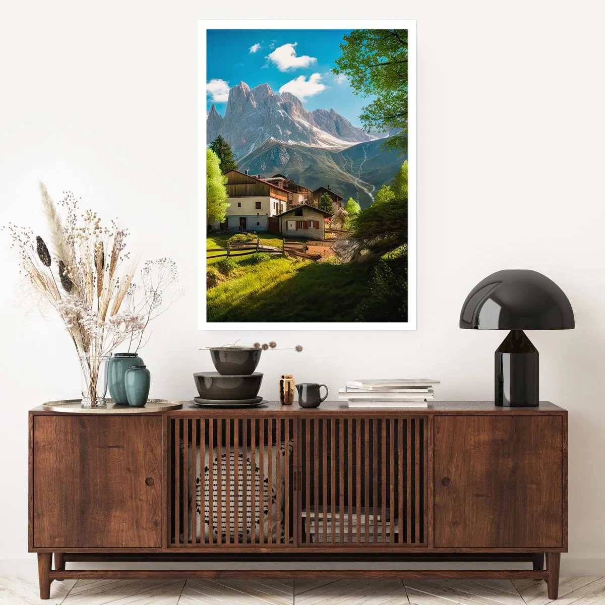 Plakat - Alpejska sielanka - 40x50 cm