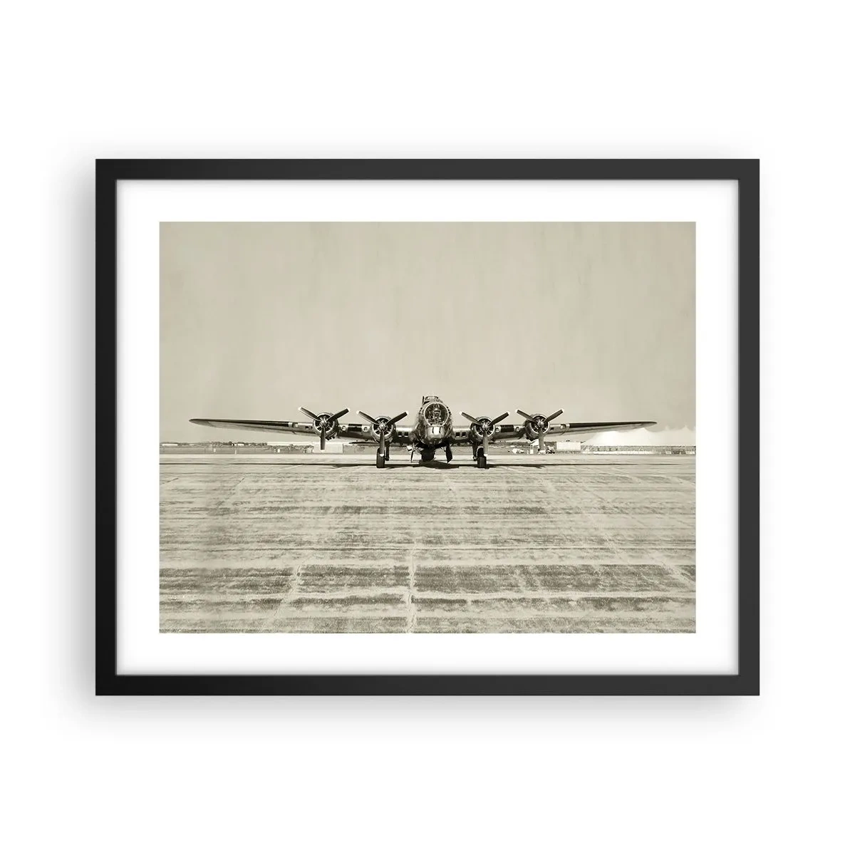 Plakat w czarnej ramie - Jak zawsze gotowy - 50x40 cm