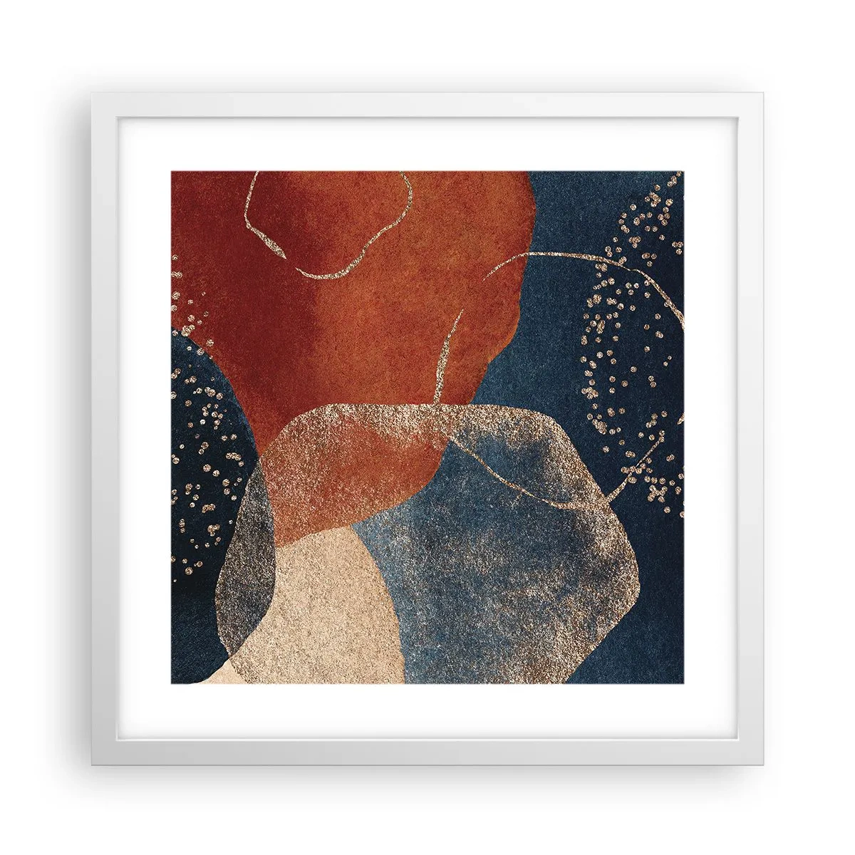 Plakat w białej ramie - Lekkość bytu - 40x40 cm