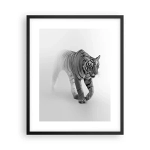 Plakat w czarnej ramie - Przyczajony we mgle - 40x50 cm