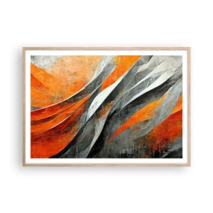 Plakat w ramie jasny dąb - Żar i chłód - 100x70 cm