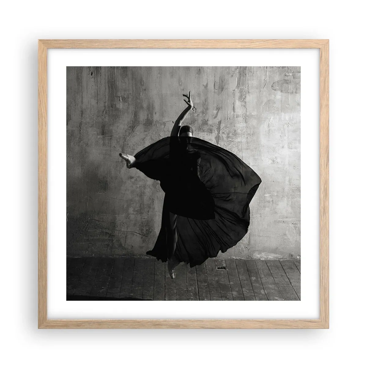 Plakat w ramie jasny dąb - Pełne pasji pas - 50x50 cm