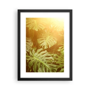 Plakat w czarnej ramie - W zieloność wstąpić… - 30x40 cm