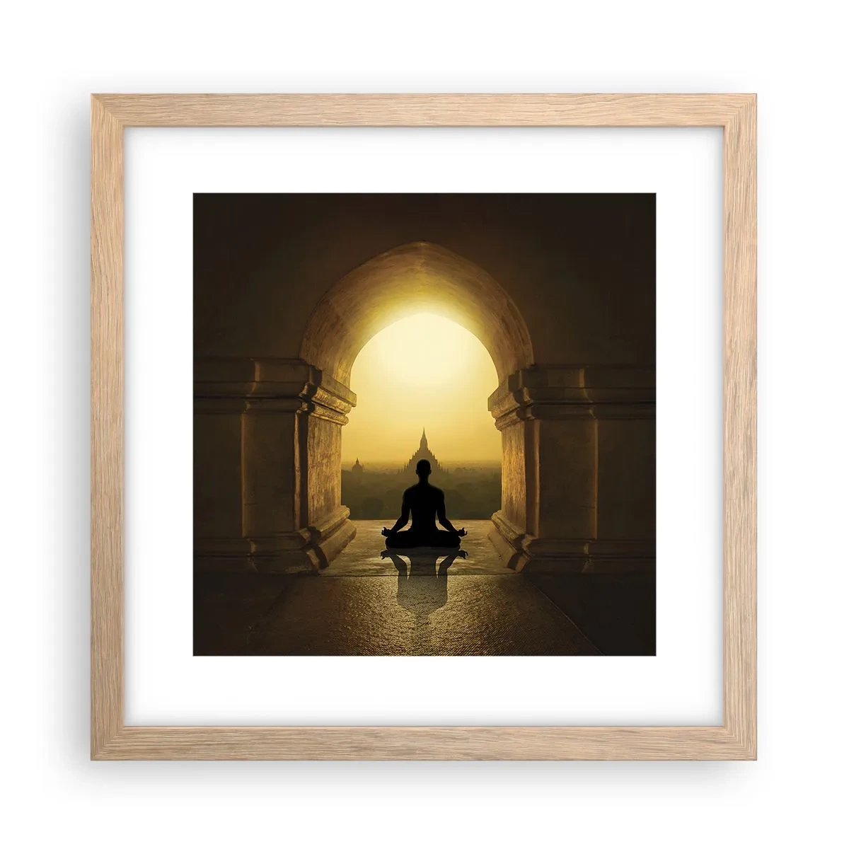 Plakat w ramie jasny dąb - Pełna harmonia - 30x30 cm