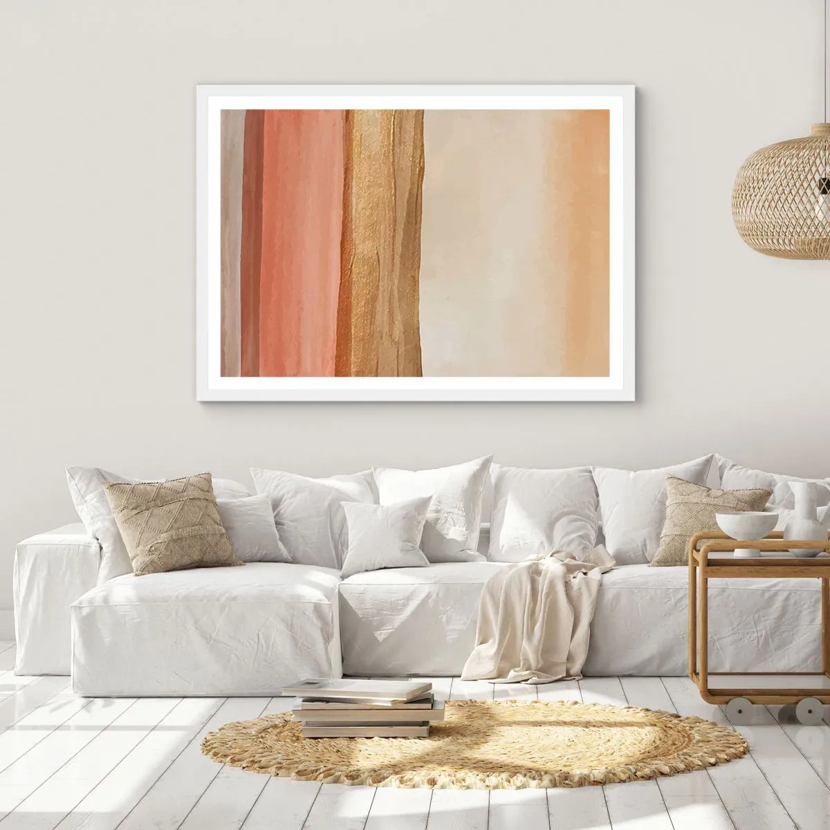 Plakat w białej ramie - Kompozycja wertykalna - 100x70 cm