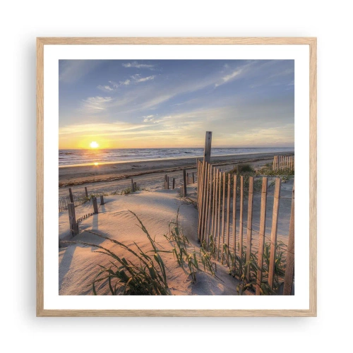 Plakat w ramie jasny dąb - Blask i cień wiatru - 60x60 cm