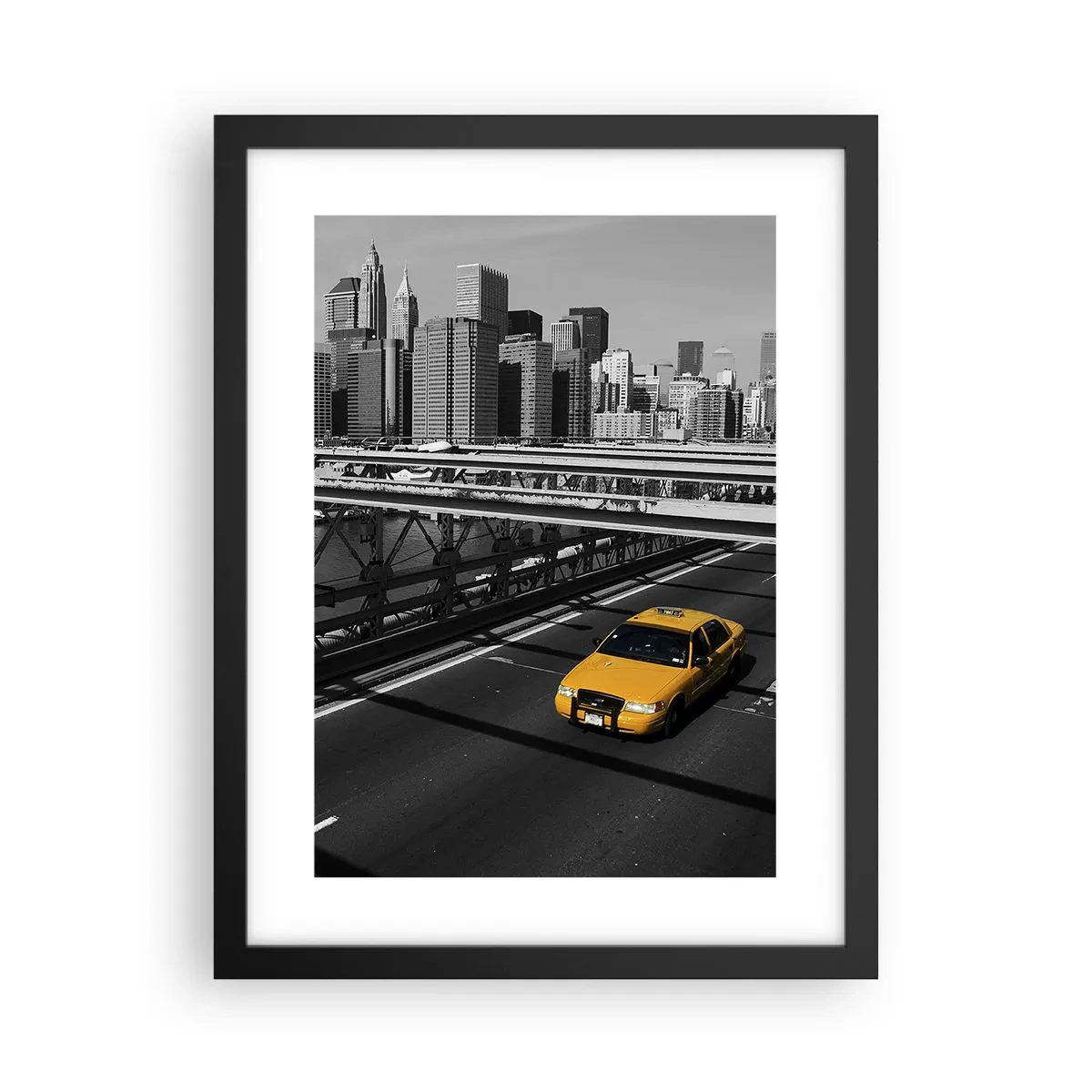 Plakat w czarnej ramie - Kolor wielkiego miasta - 30x40 cm