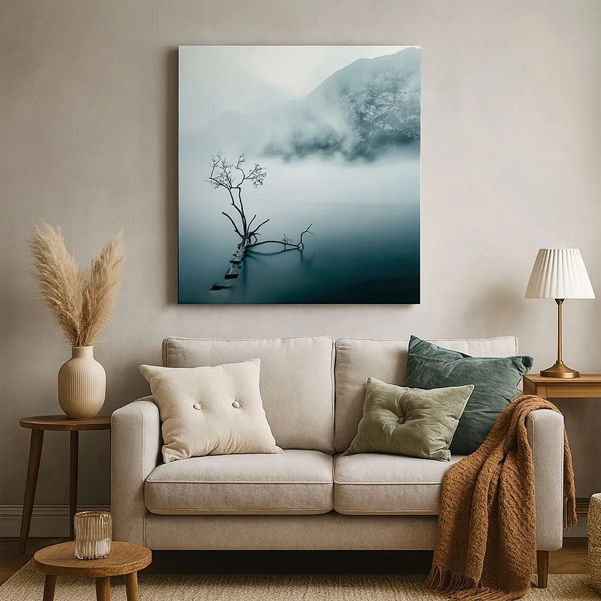 Obraz na płótnie - Z wody i mgły - 30x30 cm