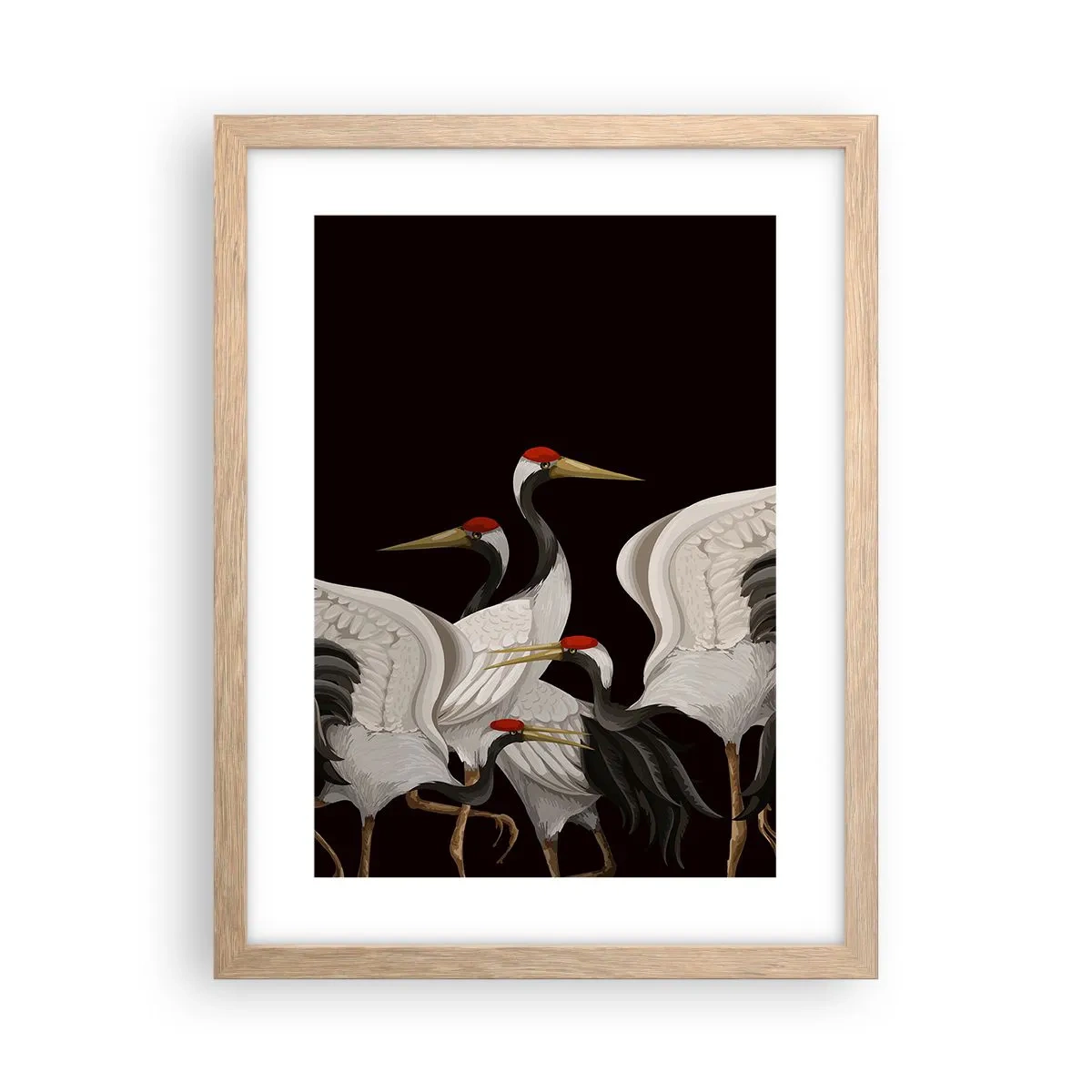 Plakat w ramie jasny dąb - Ptasie sprawy - 30x40 cm