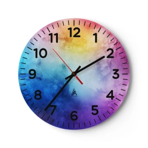 Zegar ścienny - Prawie w siódmym niebie - 30x30 cm