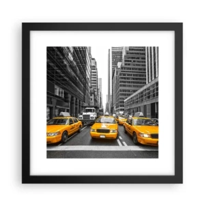Plakat w czarnej ramie - To my ubarwiamy miasto - 30x30 cm