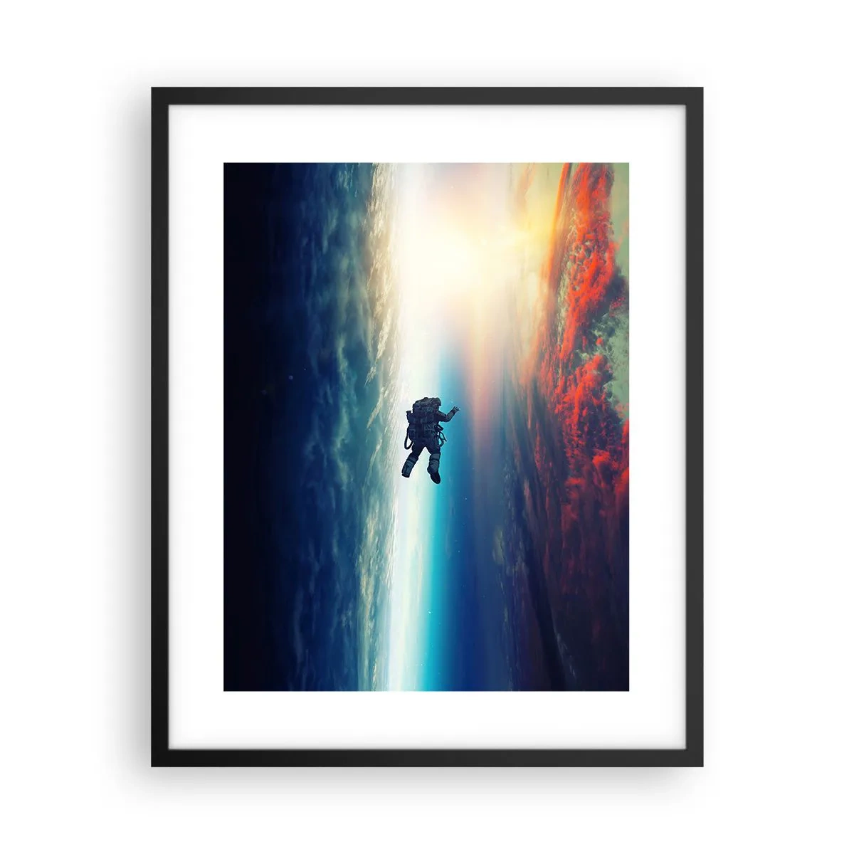 Plakat w czarnej ramie - Mierzyć się ze wszechświatem - 40x50 cm
