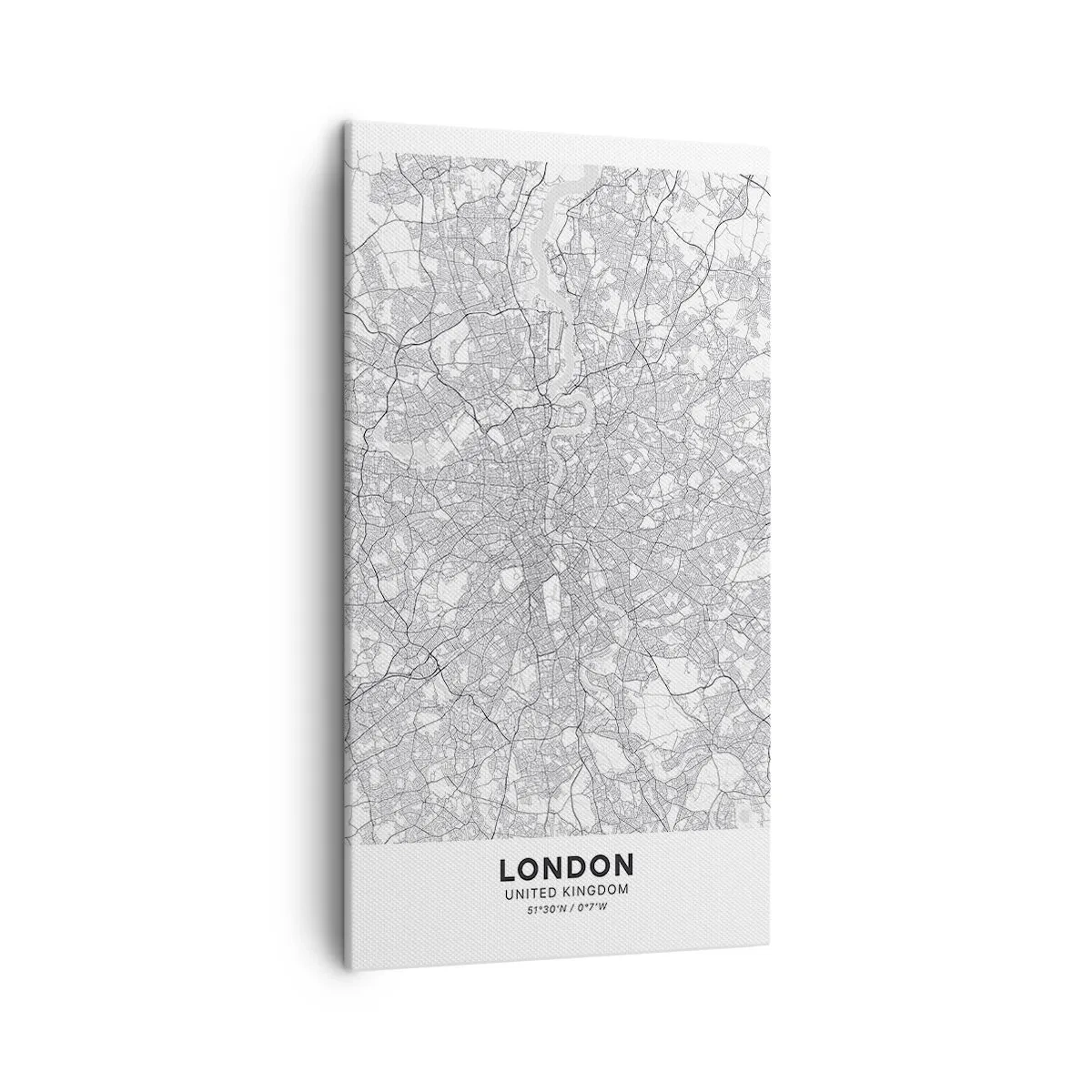 Obraz na płótnie - Mapa londyńskiego labiryntu - 45x80 cm