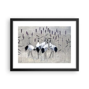 Plakat w czarnej ramie - Wśród swoich - 40x30 cm